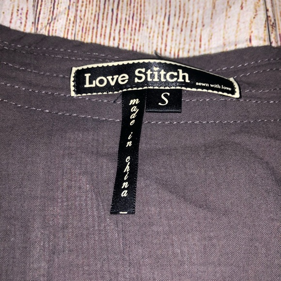 Love Stitch Open Cardigan with Tie - Picture 4 of 6